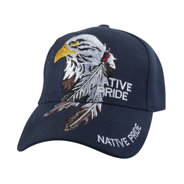 Gravity Threads Native Pride Adjustable Baseball Hat - Eagle - Navy