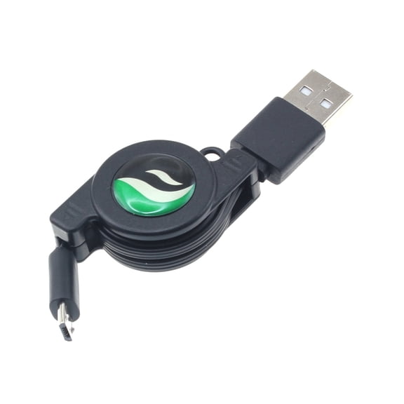 Retractable USB Cable Compatible With Amazon Fire 7 (9th Gen 2019) - MicroUSB Charger Power Cord Sync