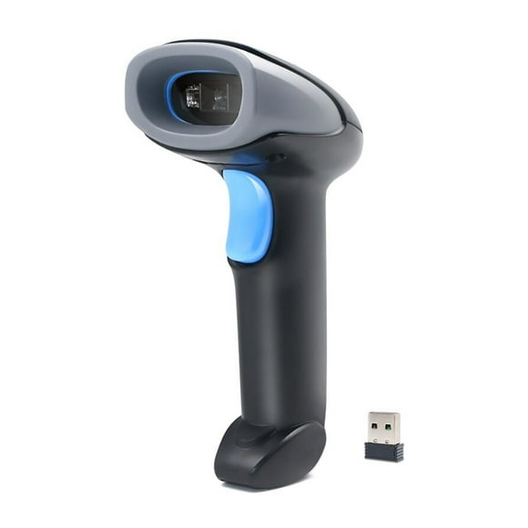 Escáner De Código De Barras Portátil 1D/2D/QR Scanner 2.4G Lector De Barras Inalámbrico Y USB Compatible Con Mac Linux Para Supermercados Logistics Warehouse