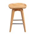 thumbnail image 2 of Esme 24 Inch Swivel Counter Stool with Contour Seat Wood Natural Brown, 2 of 3