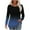 Womens Clothing Blue, variant on Womens Ribbed T-Shirt, Long Sleeve Shirts for Women Fall Casual Loose Fit Ombre Tie Dye Crewneck Tees Shirt Tops