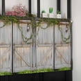 thumbnail image 6 of Retro Brown Door Valances for Windows Farmhouse Kitchen Curtains Valances Rod Pocket Valance Curtains for Kitchen Windows Rustic Vintage Garden Wooden Door Window Valances for Bathroom 42"x12", 6 of 6