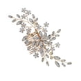 thumbnail image 4 of Shisuyan Bridal Hair Comb Golden Zinc Alloy Rhinestone 1Pcs 6.1x3.0in, 4 of 8