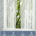 thumbnail image 6 of DONGPAI Sheer Lace Curtains for Bedroom, Rod Pocket Elegant Floral Kitchen Window Curtains for Home Living room Bedroom Party Picnic Decor, 59" x 90", 1 Panel, 6 of 9