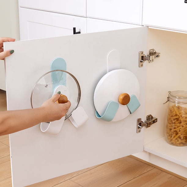 Houderco 1Jgo Organizador Estable Y Resistente Para Tapas Y Tablas En Cocina Azul