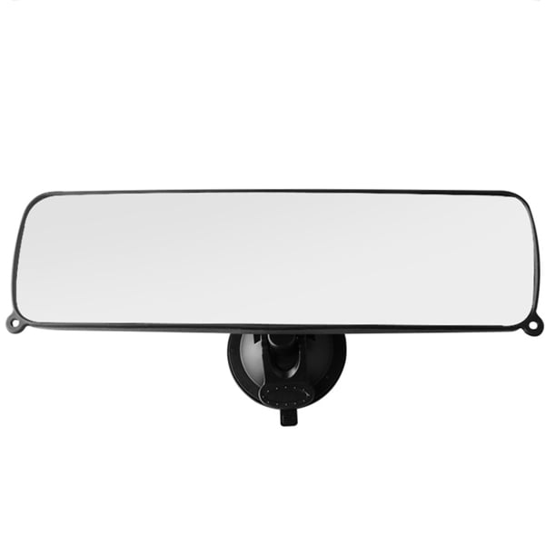 Espejo retrovisor con ventosa ajustable - Modelo CZC-251 en color blanco, visión panorámica clara y sin distorsiones para mayor seguridad al conducir. Diseño resistente con adhesión fuerte al