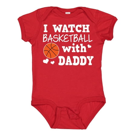 

Inktastic I Watch Basketball with Daddy Gift Baby Boy Bodysuit