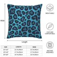 thumbnail image 2 of Multi-Size Linen Sofa Pillow Cover Invisible Zipper Open And Close Strong Use For Sofa Chair Garden Sofa Car Animal Skin Print Style Darkturquoise_1 18"X18", 2 of 8