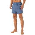 thumbnail image 4 of Pantalones cortos de cuadro clásico para hombres con cinturilla elástica INSPIRE CHIC para el Día del Padre 36 Azul marino, 4 of 6