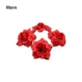 thumbnail image 3 of Baohd 50pack/lot Multi-color Fabric For Wide Application In Weddings And Parties Hats Fiber Realistic Appearance Soft Texture Red 4.5cm 1Set, 3 of 6