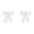thumbnail image 4 of Accesorios de zapatos de moda con lazo de perla falsa, 1 par de encantos para agujetas, color blanco, 4 of 5