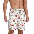 thumbnail image 2 of Vsdgher Chicken And Plant Print Men's Pajama Shorts Lounge Bottoms Sleep Shorts Elastic Waist Lightweight PJ Shorts with Pockets-Large, 2 of 6