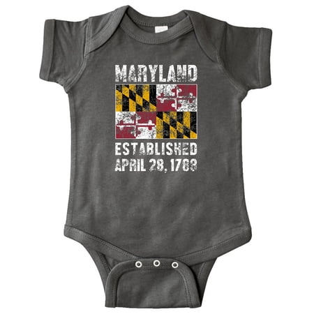 UPC 192285000100 product image for Inktastic Established April 28, 1788 Maryland Flag Infant Creeper State Home | upcitemdb.com