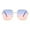Blue, variant on Fashion Women Round Polarized Sunglasses Under $8 Gradient Color Lens UV400 Lightweight Travel Shades with Spring Hinges and Detachable Retainer Cord