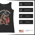 thumbnail image 6 of American Legend Bigfoot Women's Tank Top Patriotic Funny Sasquatch Fan 4 July USA Flag Beer BBQ Tailgate Party, 6 of 7