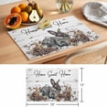 thumbnail image 6 of Gray Rabbits Placemats Set of 6, Cotton Pine Fruit Home Sweet White Wood Grain Non-Slip Place Mats Washable Table Mats for Kitchen Dining Table Decorations Indoor/Outdoor, 6 of 9