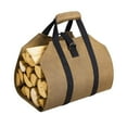 thumbnail image 1 of Eigraketly Portador de leña Plegable Portador de troncos de lona Bolsa de transporte de encerada grande Bolsa de impermeable con Jardín y Patio, 1 of 6