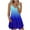 DT-Blue, variant on DailyTrove Women's Ombre Sleeveless Midi Dress, Casual Daily & Evening Wear, Stretchy Polyester Blend, Fit & Flare, Solid Color Lining