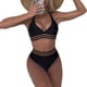 thumbnail image 1 of Traje de baño de dos piezas traje de baño de mujer con cuello halter transpirable cómodo para fiestas en la playa para spas para dama ANGGREK  Otros, 1 of 6