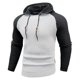 thumbnail image 3 of WILLBEST Sudaderas En Pareja Men'S Colour Blocked Small Checkered Long Sleeved Pullover Casual Slim Fit Hoodie XXGrande, 3 of 3