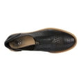thumbnail image 3 of Vince Camuto Mritsa Black Leather Perforated Slip-On Derby Oxford Sneakers (BLACK, 6), 3 of 6