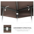thumbnail image 5 of 10x10 Ft Gazebo Replacement Canopy Top - Double Tiered Outdoor Patio Shade Cover - UV Resistant Polyester Canopy - Brown, 5 of 7