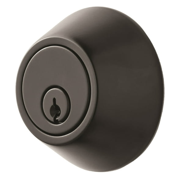 Keyed Entry Single Cylinder Deadbolt Lock, Matte Black Finish