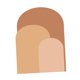 thumbnail image 3 of Calcomanía de pared con arco, fondo decorativo, arte bohemio, pared interior moderna Rosa, 3 of 9