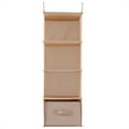 thumbnail image 2 of Organisateur Suspendu pour Garde-Robe, Sac de Rangement Suspendu pour Garde-Robe, Support de Rangement pour Vêtements à 4 Étagères, Organisateur de Sac à Main pour Chandail, 2 of 8