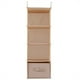 thumbnail image 1 of Organizador de armario colgante para ropa, 4 estantes y cajón (beige), 1 of 11