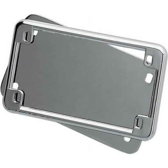 Kuryakyn Chrome License Plate Holder with Backing Plate (9166)