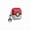 Shell+pendant, variant on Poké Ball Style Silicone Case for AirPods Pro 2 3 4, Red White Dual Color Shockproof Cover