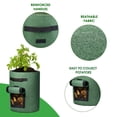 thumbnail image 6 of HOUSE DAY Potato Grow Bags, 7 Gallon 5 Pack Fabric Pots, Potato/Plant Container with Handles,Green, 6 of 8