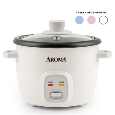 Aroma 4-Cups (Cooked) / 1Qt. Rice & Grain Cooker, White
