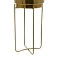 thumbnail image 5 of CosmoLiving by Cosmopolitan 31", 25"H Gold Metal Planter with Removable Stand (2 Count), 5 of 11