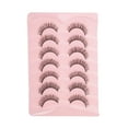 thumbnail image 1 of Unique Bargains 7 Pairs Thick 5D False Eyelashes for Wedding Event Black, 1 of 5