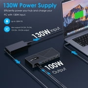 Universal Dock Station, 15-in-1 USB Dock with 100W Charge, HDMI&DP, 10Gbps USB, Gigabit Ethernet