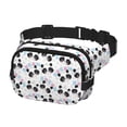 thumbnail image 2 of Picia Panda Bear1 Print Square Double-Layer Waist Bag Mini Adjustable Waist Belt Bag Exercise Running Travel Hiking, 2 of 9