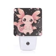 thumbnail image 1 of Balery Cute Axolotl Sakura Blossoms B Luz Nocturna LED con Sensor Automático, Enchufe con Sensor Crepuscular, Luz Suave de 0.5W para Dormitorio, Pasillo, Baño-UK, 1 of 7