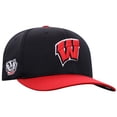 thumbnail image 2 of Men's-Top of the World  Black Wisconsin Badgers Reflex Fitted Hat, 2 of 3
