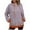 Orange, variant on HOMOY Oversized Hoodie Women Striped Long Sleeve Sweatshirts Casual Pullover Tops with Kangaroo Pockets and Drawstring Fashion Sweatshirt Loose Lightweight Hoodies Black S