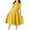 Yellow, variant on Riecok Girls' Summer Dresses Solid Color Flutter Sleeve Princess Dress Cute Elegant Tween Big Girls 8-14 Years Casual Party Sleeveless Lapel Collar Button Dress Blue 120