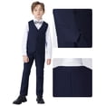 thumbnail image 4 of Boys Suit for Kids Formal Tuxedo Suits Vest and Pants Set Toddler Boy Dress Clothes for Wedding, 4 of 5