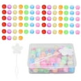 thumbnail image 2 of Perles de Cheveux pour Enfants Filles, Ensemble de 74 Pcs Perles de Tressage en Plastique et Résine Décorations Dreadlock Anneaux de Cheveux avec Crochet Épingle et Boîte de Rangement pour Coiffure et Décoration DIY, 2 of 7