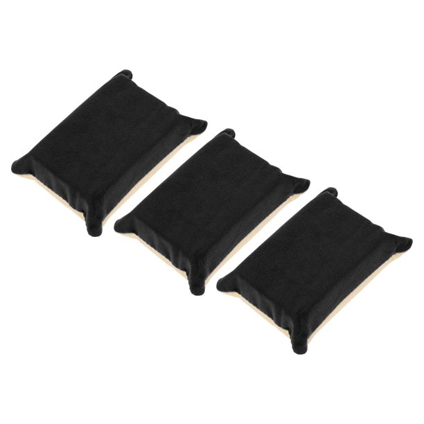 3 Pcs Toalla para Lavar Coches Microfibra Herramienta de Secado para Limpieza de Coches 12x8x4cm Negro