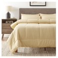 thumbnail image 7 of 7 Piece Comforter Set Bag Solid Color All Season Soft Down Alternative Blanket & Luxurious Microfiber Bed Sheets, Camel, Queen (Pack of 4), 7 of 7