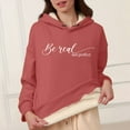 thumbnail image 2 of Women's Sweatshirts Hoodies Long Sleeve Hoodie Lightweight Pullover for Women Soft Hoodie Pink Hoodies Winter Tops Cute Sweatshirt, 2 of 6