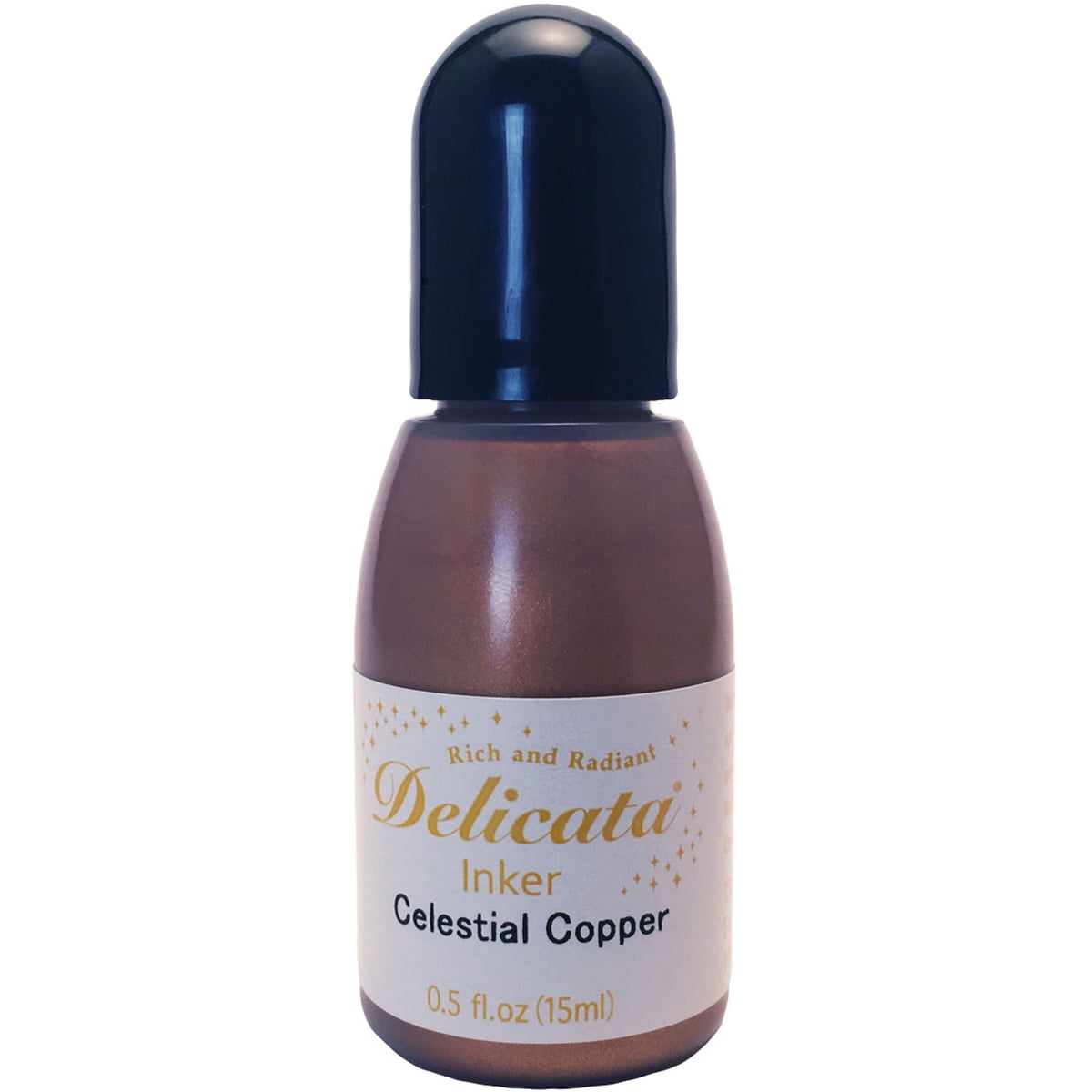 Delicata Pigment Ink Refill .5oz-Celestial Copper