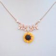 thumbnail image 6 of Aofa Cute Sunflower Leaf Branch Pendant Women Clavicle Necklace Jewelry Birthday Gift, 6 of 6