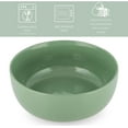 thumbnail image 2 of Elanze Designs Bistro Glossy Ceramic 8.5 inch Pasta Bowls Set of 2, Sage Green, 2 of 6